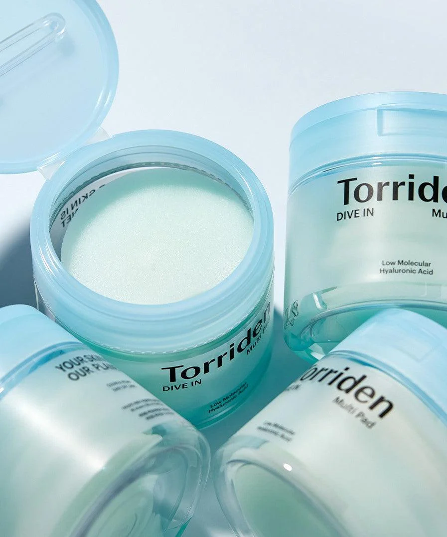 Torriden DIVE-IN Low Molecule Hyaluronic acid Multi Pad 80 sheats منظفات قطنية لترطيب وتحسين البشره بالهيالورنيك اسيد والسيراميد