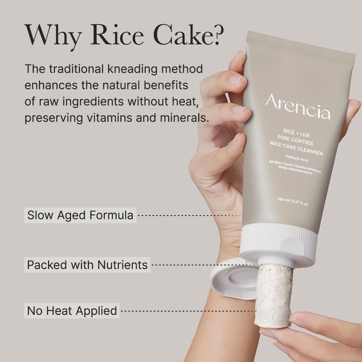 Rice + LHA Pore Control Rice Cake Cleanser 150g