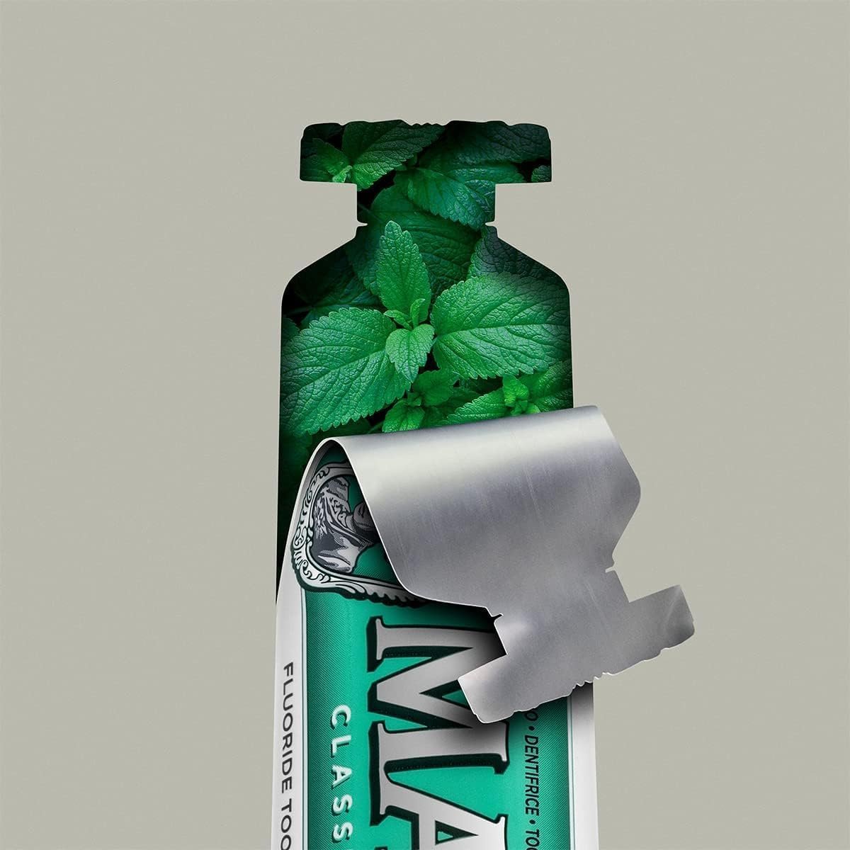 Marvis Dentifrice Menthe Forte Classique, 85ml, Dentifrice aromatisé sensationnel pour une fraîcheur longue durée