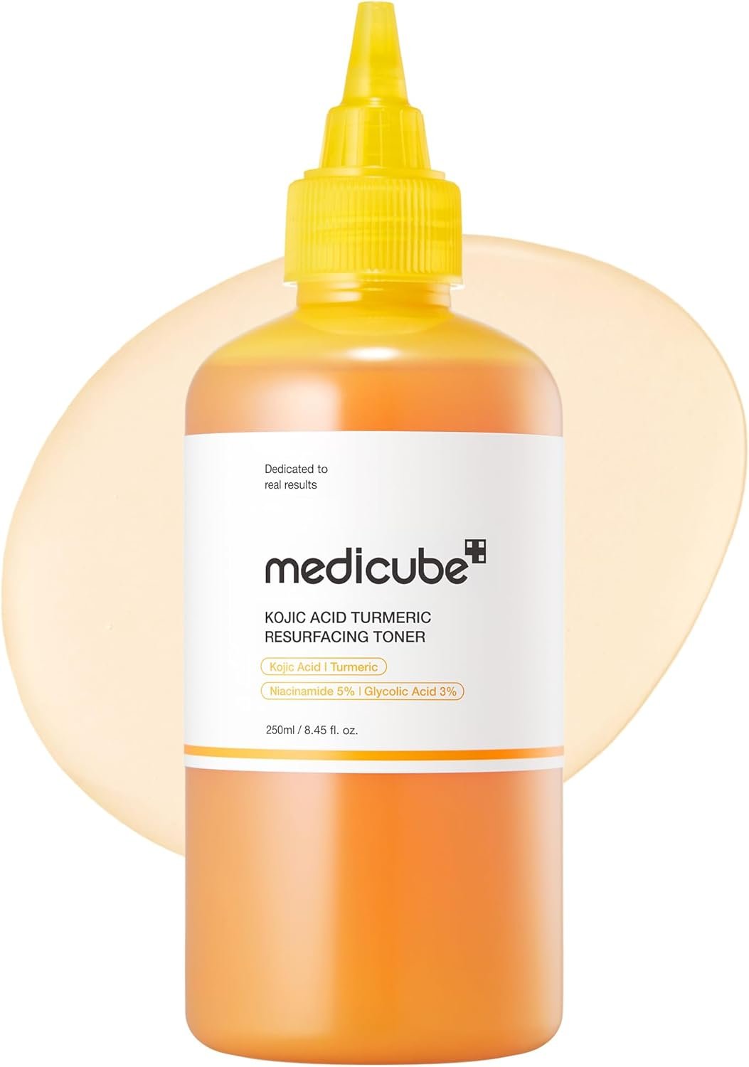 Medicube Kojic Acid Turmeric Smoothing Toner for Face & Body 250 ml