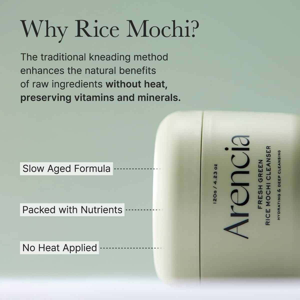 Arencia fresh green Rice mochi cleanser