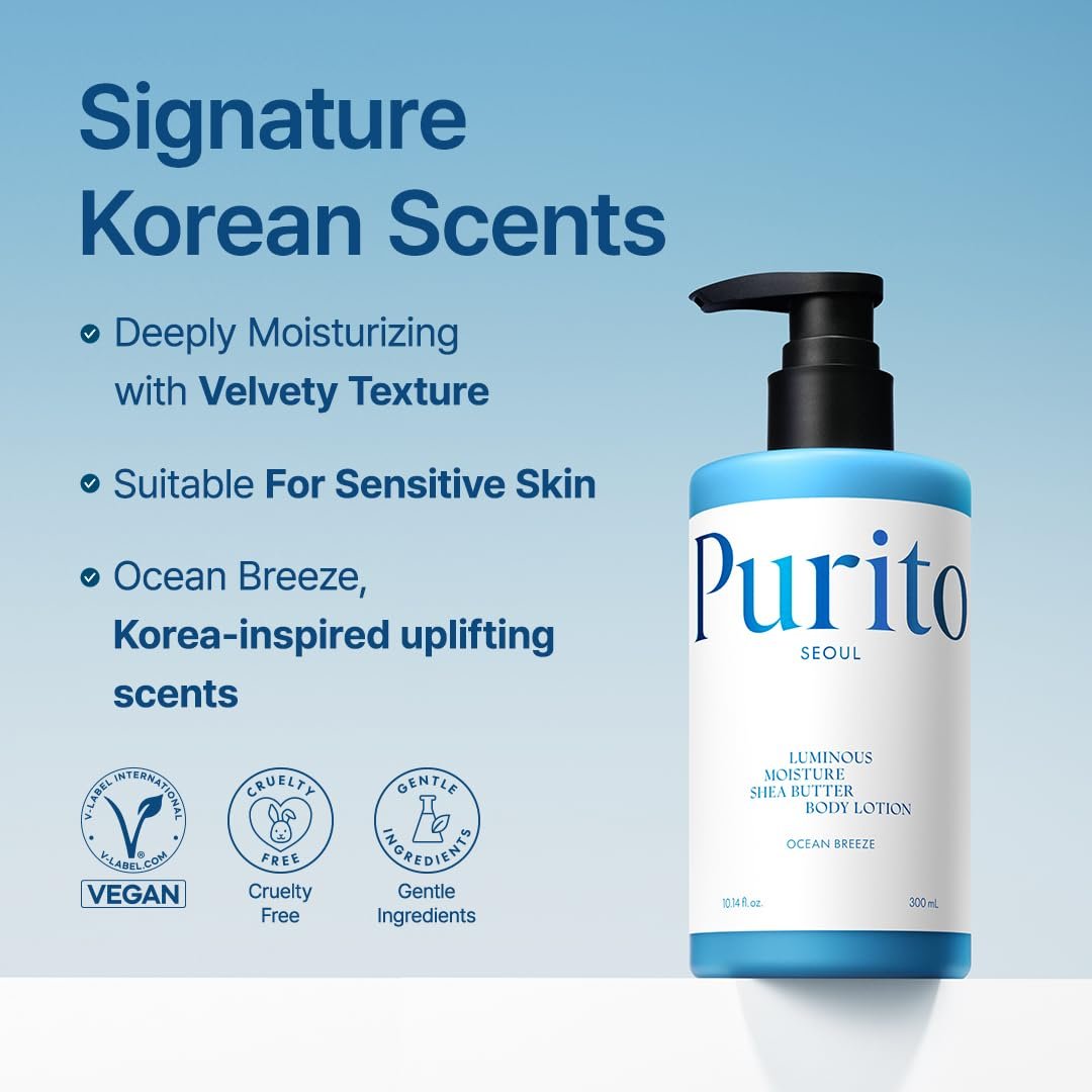 PURITO Luminous Moisture Shea Butter Body Lotion 300ml