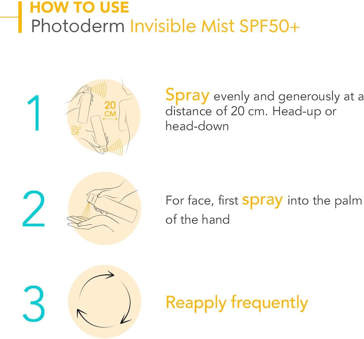 Bioderma photoderm brume invisible spf50+ peaux sensibles 150ml