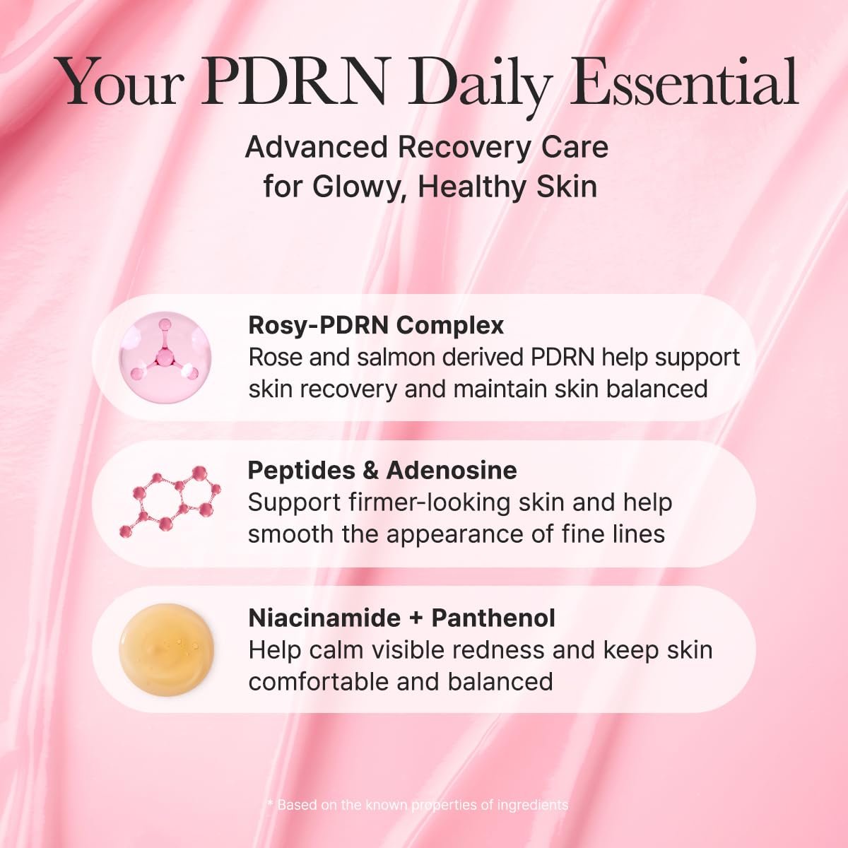 Arencia PDRN Booster Shot Serum, Rosy-PDRN & Peptides for Glowy, Healthy Skin, 30ml/1.01 fl oz