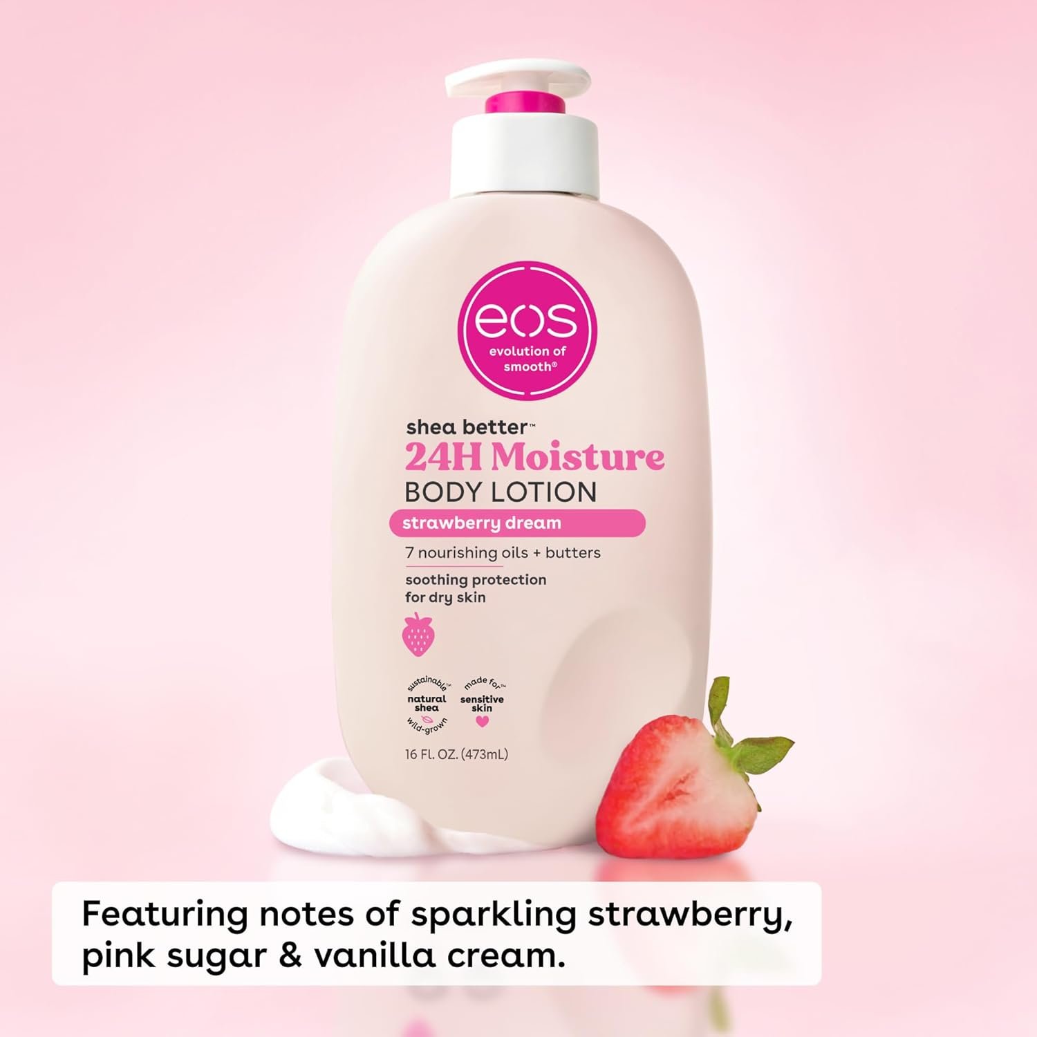 Eos Shea Better Body Lotion Strawberry Dream 473ml