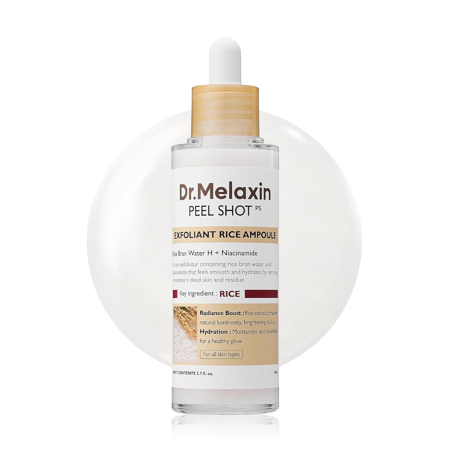 Dr.Melaxin -Peel Shot Exfoliant White Rice Ampoule 80ml