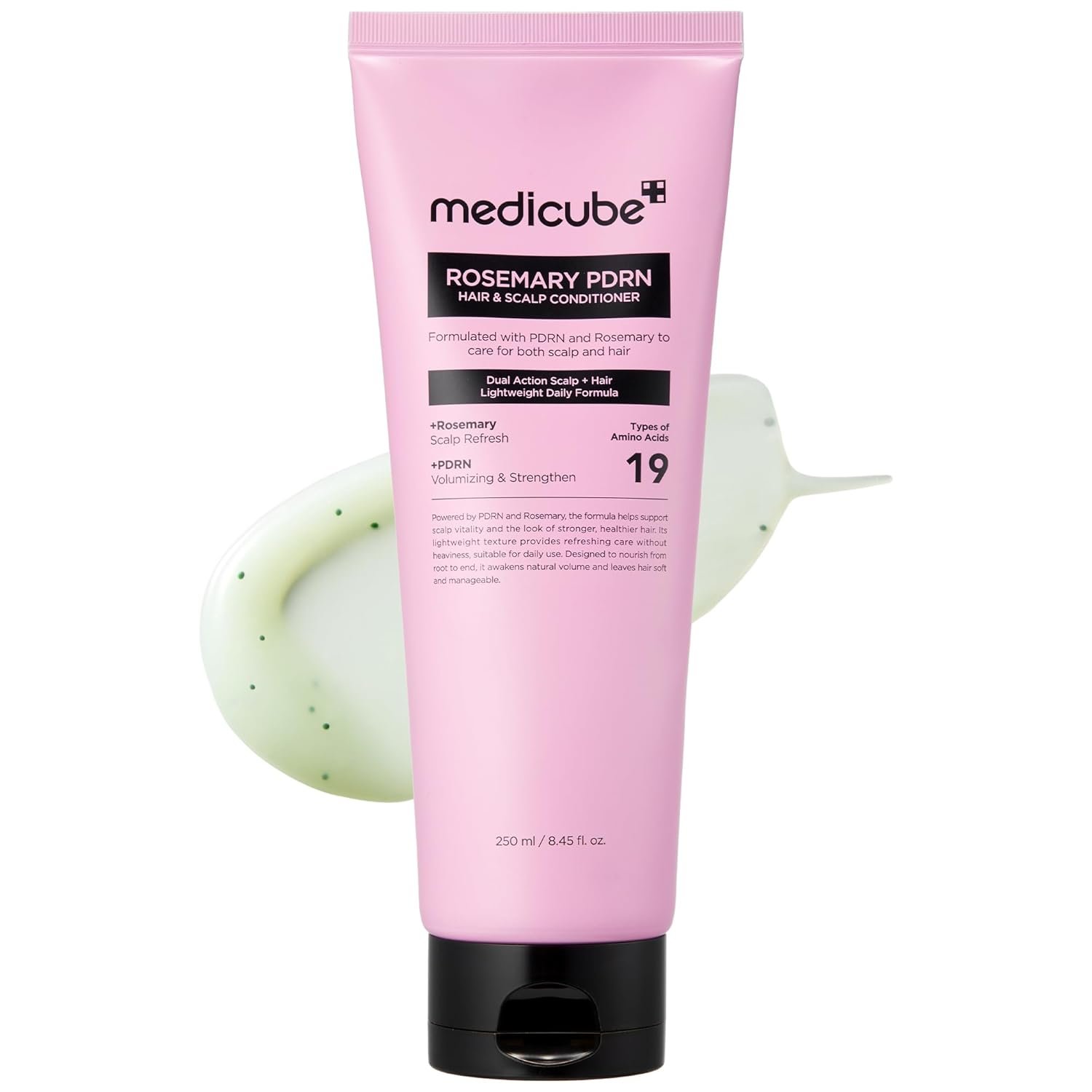 medicube Rosemary PDRN Scalp to Strand Thickening Conditioner | Scalp & Hair Strengthening Conditioner for Fine, Dry Hair | Amino Acid for Strength & Softness | Hair Care Product, 8.45 fl.oz