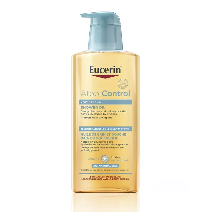 Eucerin AtopiControl Huile de Bain et Douche 400ml – Peaux Atopiques