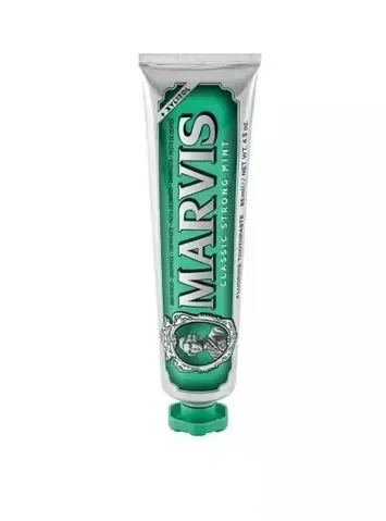 Marvis Dentifrice Menthe Forte Classique, 85ml, Dentifrice aromatisé sensationnel pour une fraîcheur longue durée