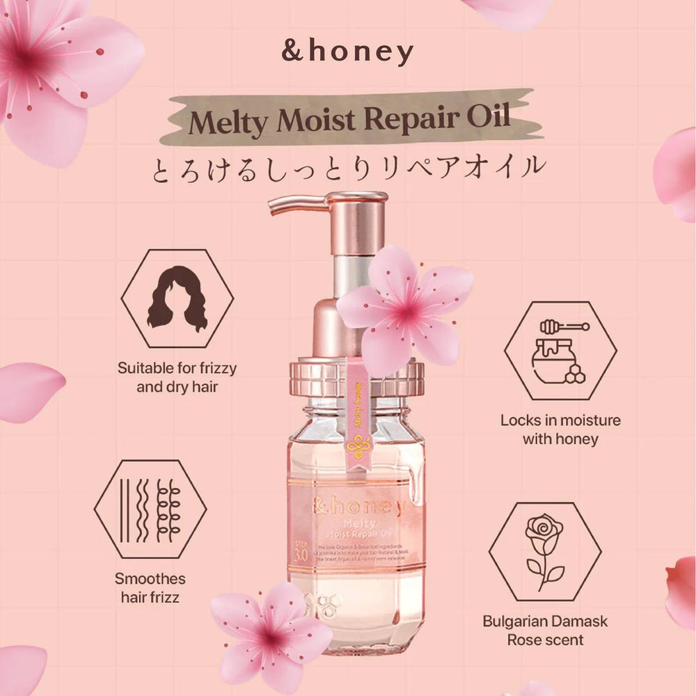 آند هوني – زيت ترطيب وإصلاح الشعر (ميلتي) 3.0 | &honey Melty Moist Repair Oil 3.0&