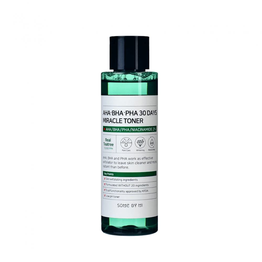 تونر المعجزة AHA BHA PHA من سوم باي مي 150مل – Some By Mi AHA BHA PHA 30 Days Miracle Toner 150ml