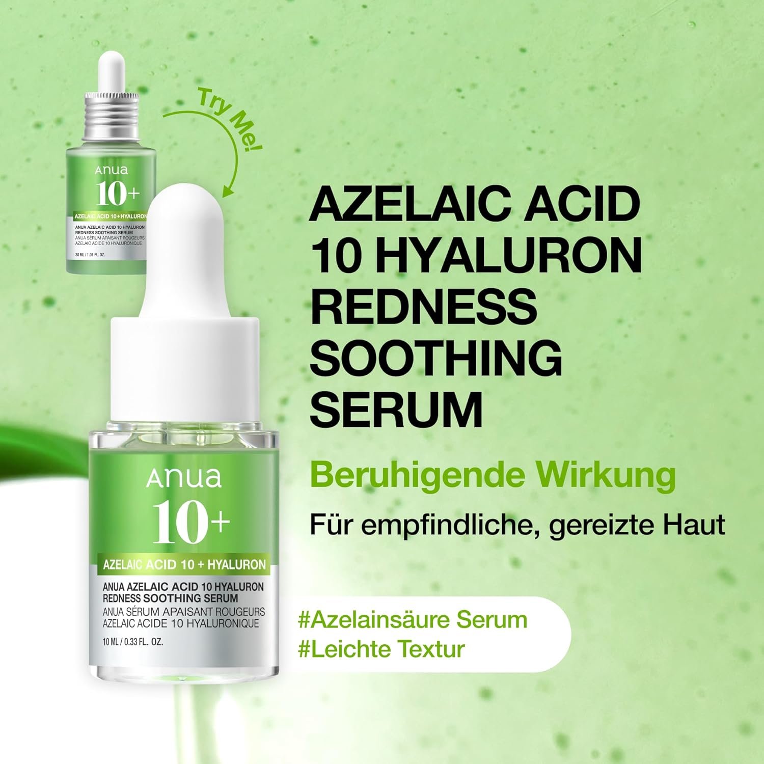 Anua Serum Discovery Trio, Mini Face Serum Travel Size Kit with Hyaluronic Acid, Niacinamide & Azelaic Acid, Hydrating Soothing Gift Set for Women 10ml