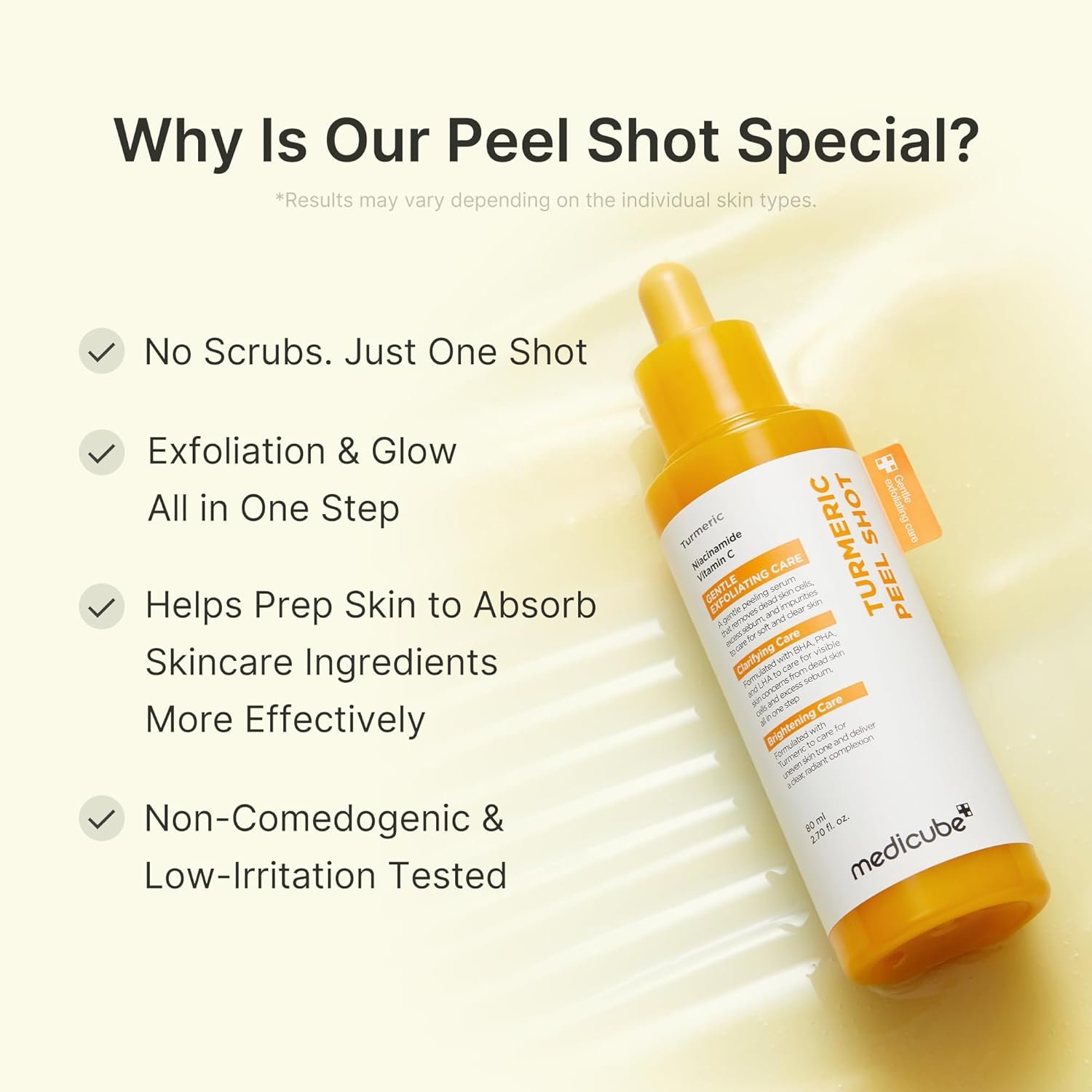 medicube Peel Shot with Turmeric kojic acid