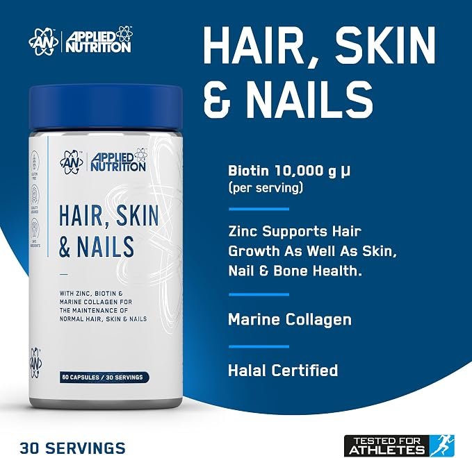 Capsules de collagène pour cheveux, peau et ongles