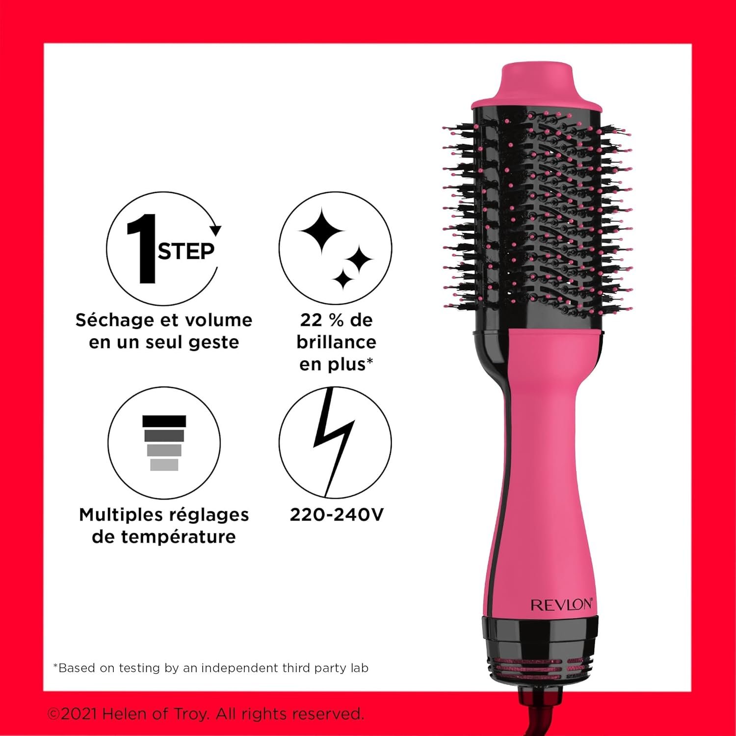 Revlon Salon one-step volumizing hair dryer – Pink, new edition (IONIC and CERAMIC technology, long and medium hair) RVDR5222PE