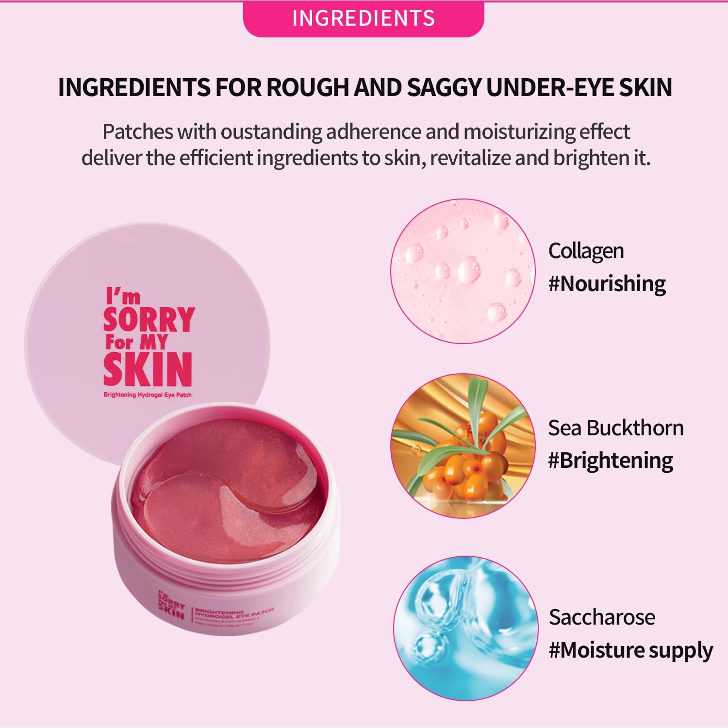I’M SORRY FOR MY SKIN Brightening Hydrogel Eye Patch
