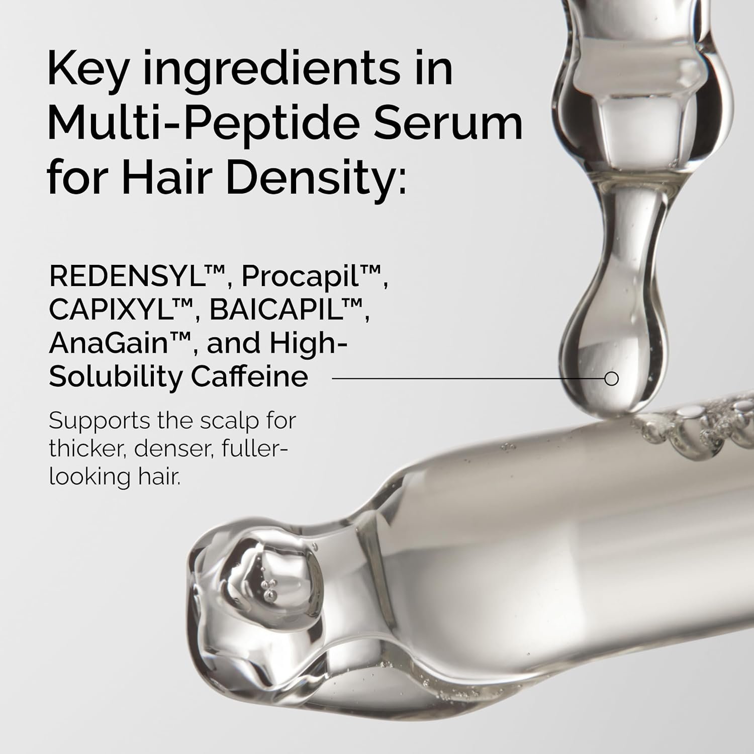 The Ordinary Multi-Peptide Serum for Hair Density, Peptide-Powered Formula for Thicker, Fuller Looking Hair 60ML