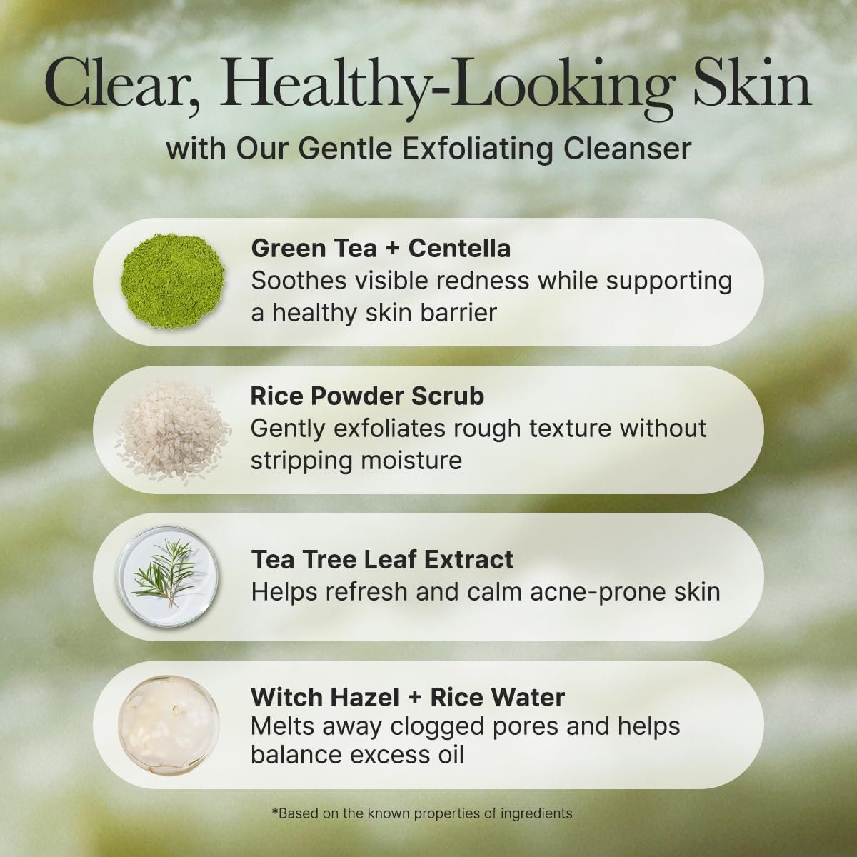 Arencia fresh green Rice mochi cleanser