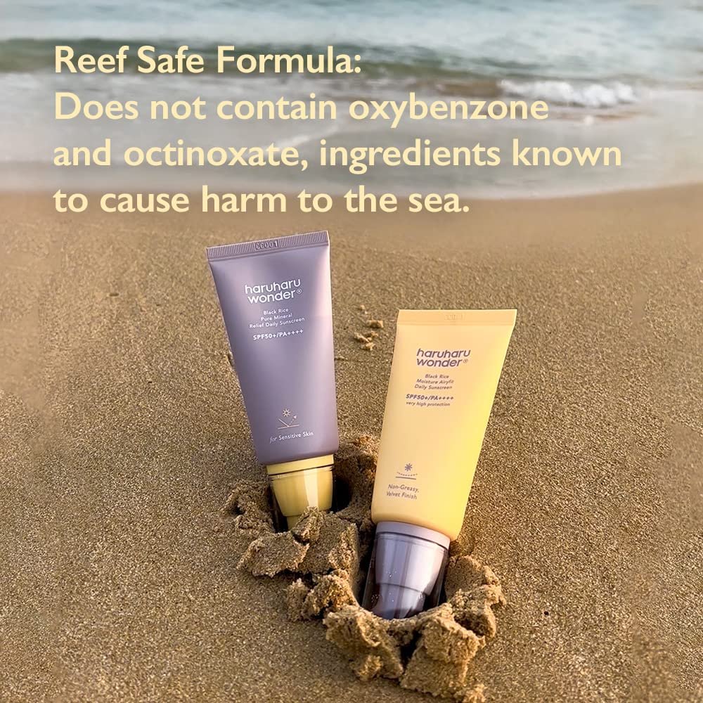 هاروهارو واقي الشمس اليومي اير فيت من وندر بلاك رايس مويستشر 50 مل Haruharu Wonder Black Rice Moisture Airyfit Daily Sunscreen 50ml (1.69fl.oz)