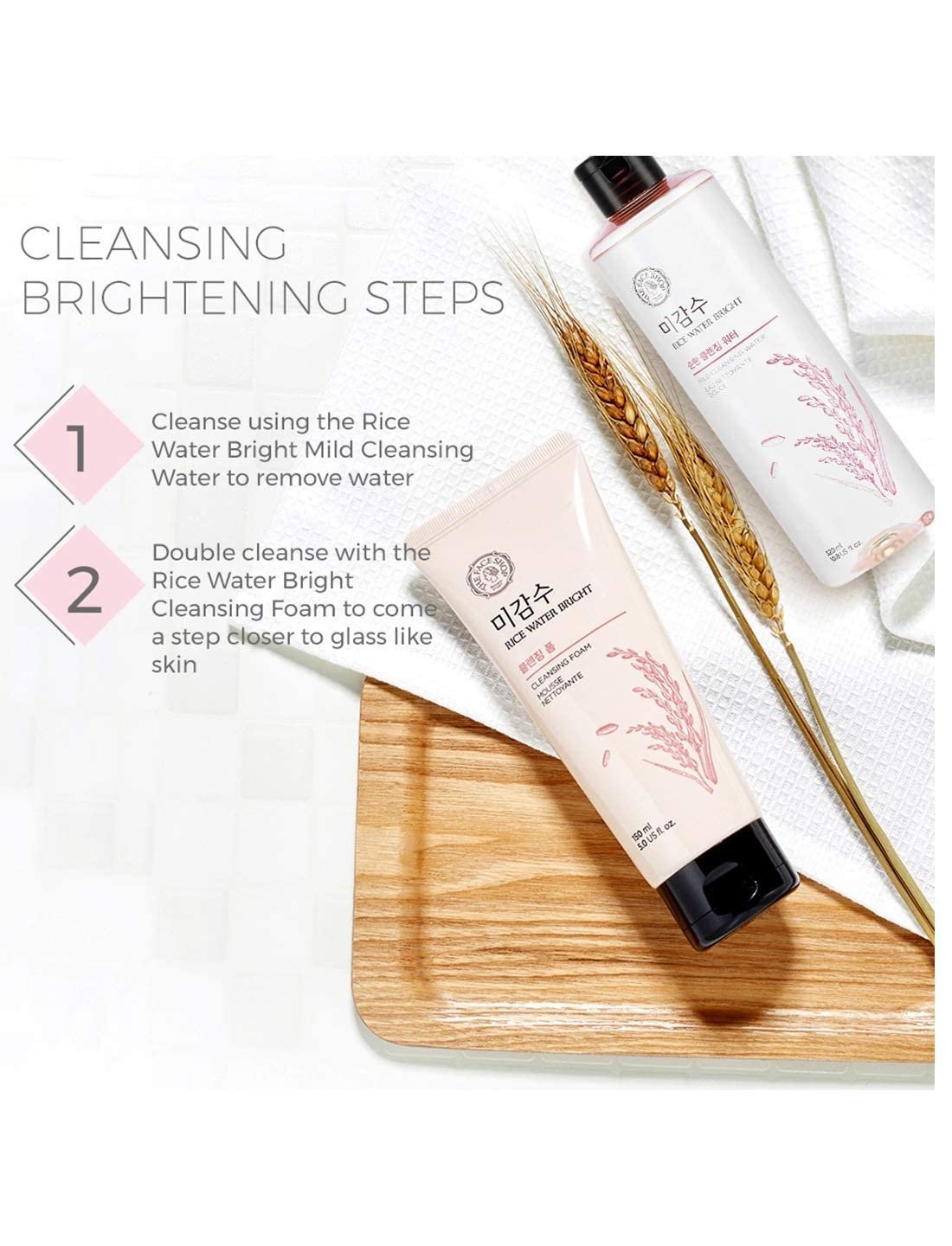 BETT Cleansing foam 150ml with Rice Water for Brighten the Skin | Soap Wort for Deep Cleansing |Moringa Oil for Moisturization | Face Wash for Men and Women