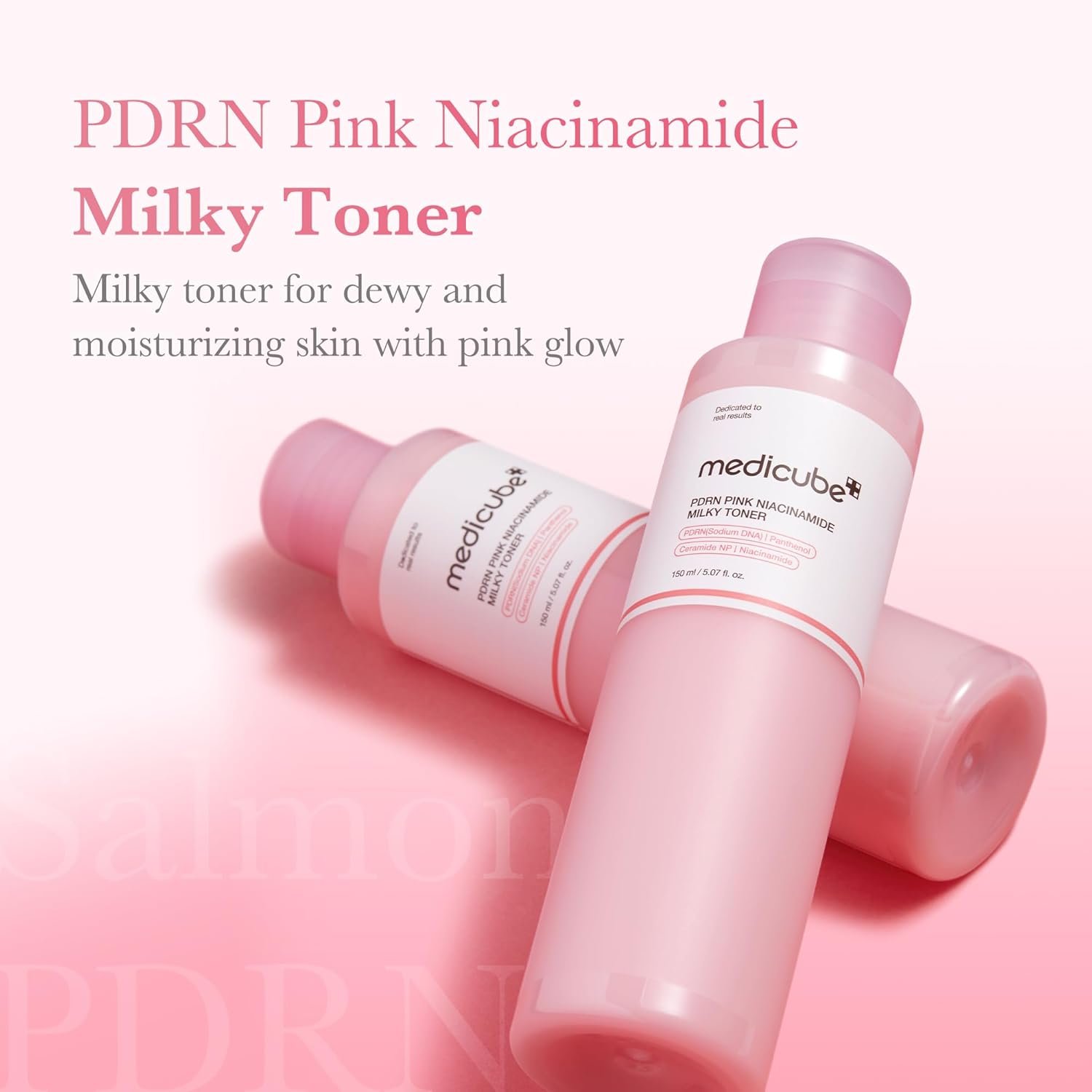 medicube PDRN Pink Niacinamide Milky Toner for Hydrating, Moisturizing, Soothing, Ceramide, Peptide, 150ml