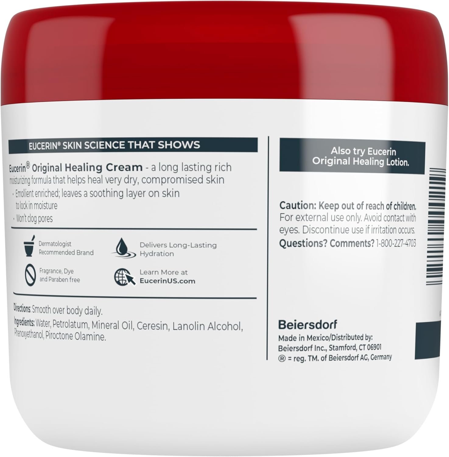 Eucerin Original Healing Rich Creme 16 Ounce by Eucerin 454 G