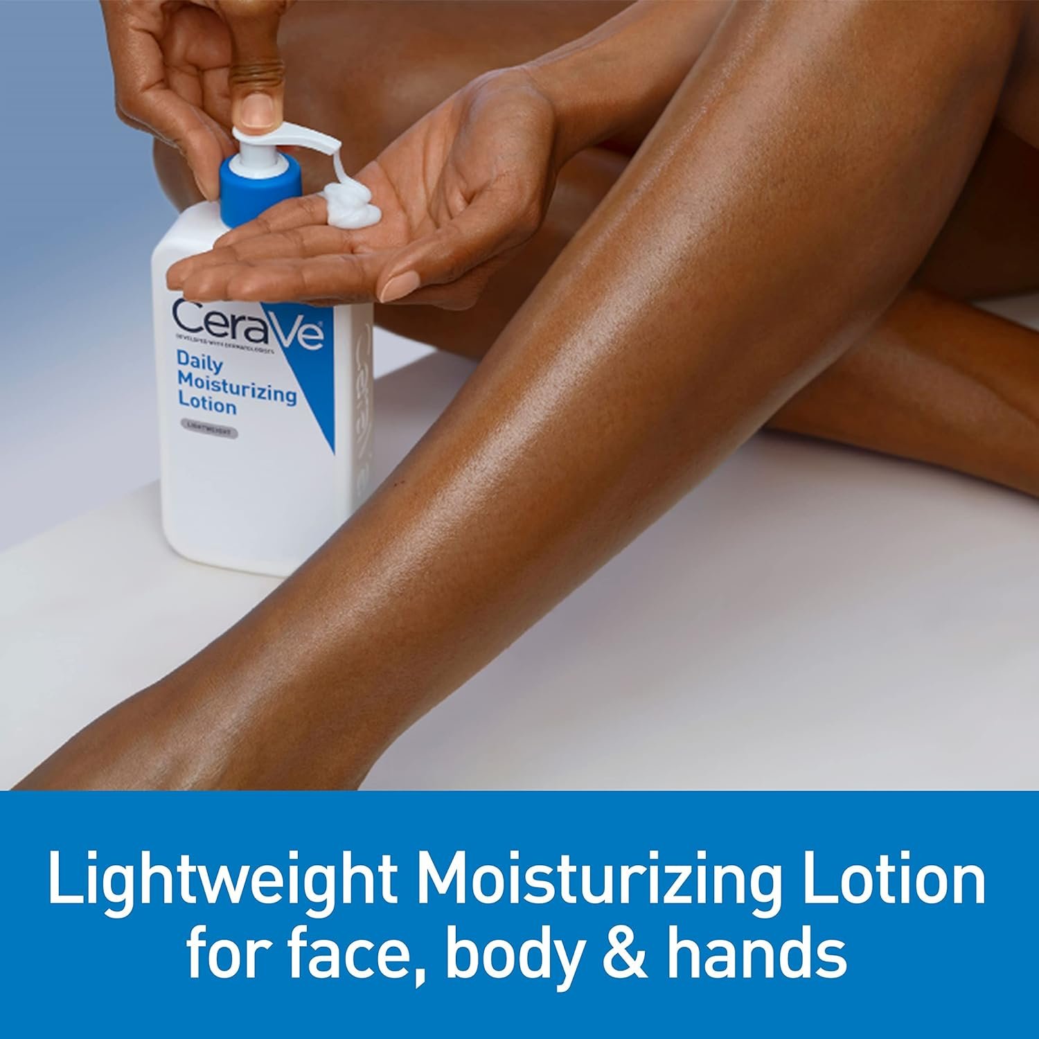 Cerave Soin Corps Lait Hydratant 236ml لوشن ترطيب يومي للبشرة الجافة من سيرافي | لوشن للجسم ومرطب للوجه مع حمض الهيالورونيك والسيراميد | خالٍ من العطور | 548.5 مل