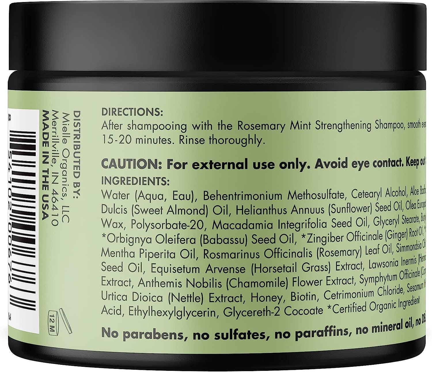 قناع تقوية الشعر بالنعناع من روزماري  Rosemary Mint  Hair Mask
