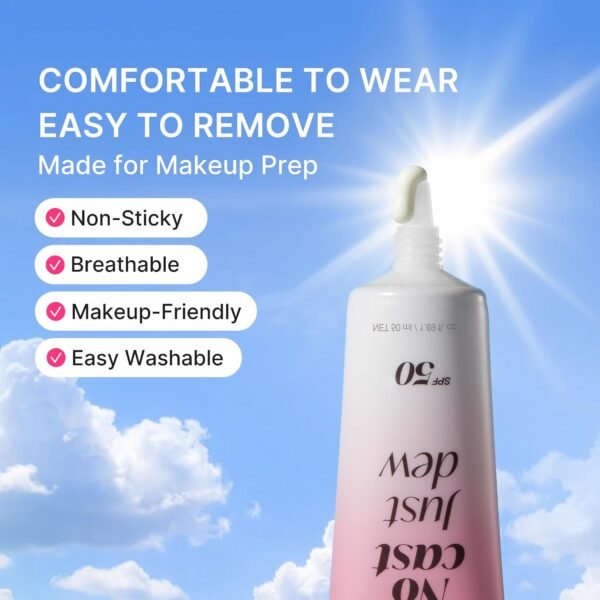 medicube Sunscreen No Cast Just Dew PDRN Hydrating UV Sun Serum | SPF 50 Fast-Absorbing Sunscreen