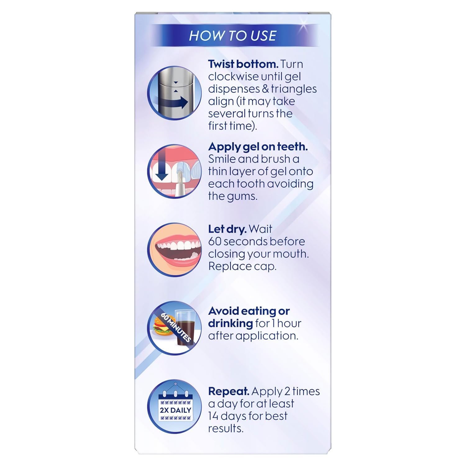 Crest 3DWhite Teeth Whitening Pen – Easy to Use, Erases Surface Stains – Up to 75 Uses per Pen – Convenient, On-The-Go Teeth Whitening Solution
