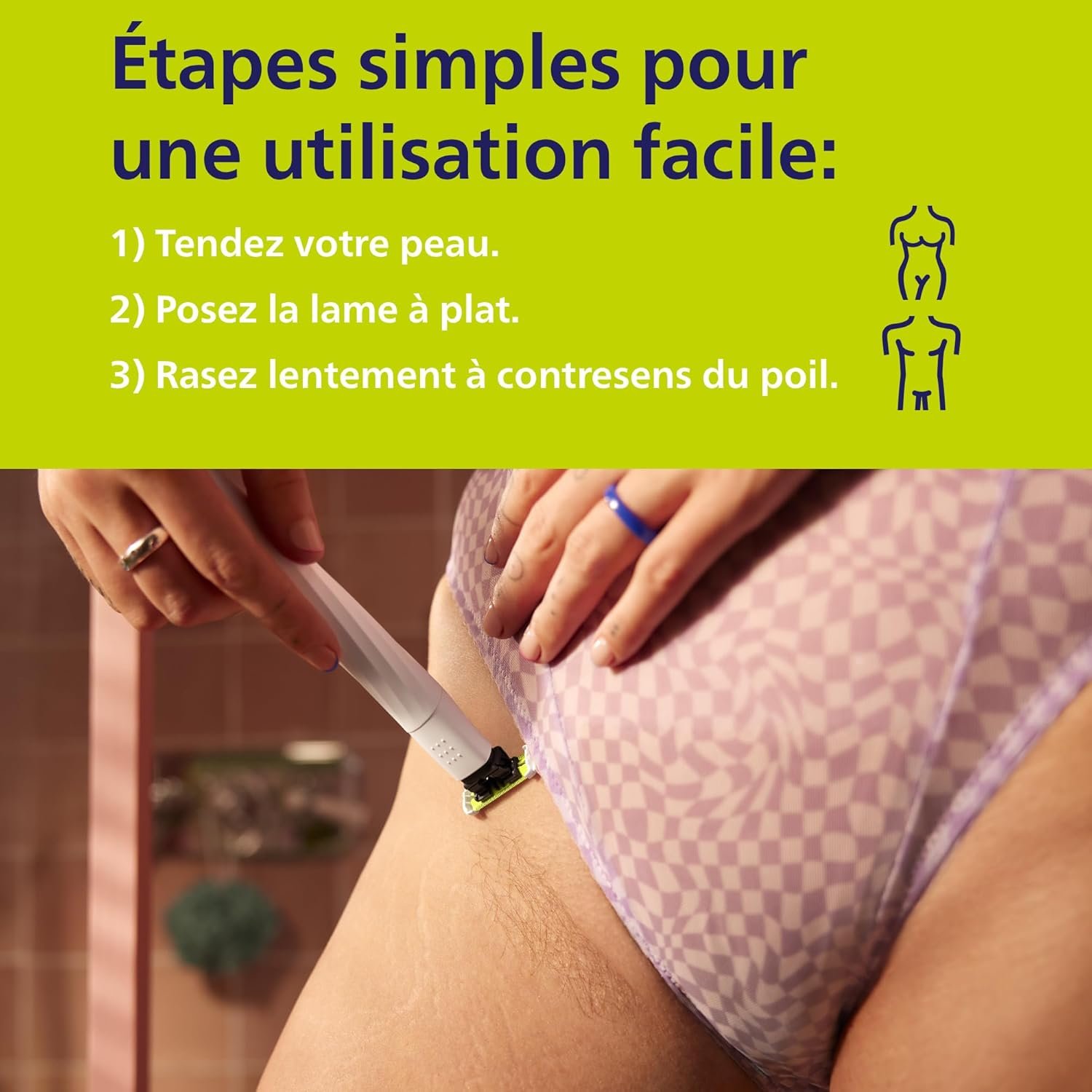Philips OneBlade Intimate – Tondeuse & Rasoir zones sensibles