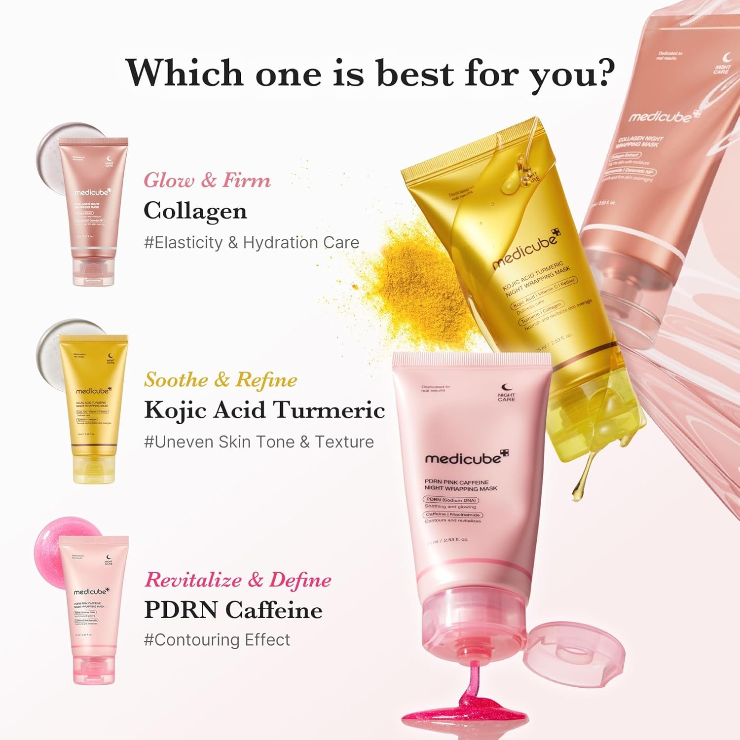 Medicube PDRN Caffeine Overnight Wrapping Peel Off Facial