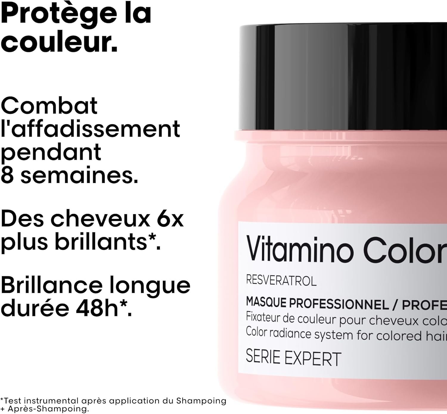 L’OREAL PROFESSIONNEL – Masque Fixateur de Couleur Vitamino Color – Homme & Femme – Nourrit & Booste La Brillance – Cheveux Colorés & Méchés – 8 Semaines de Protection de la Couleur – 250 ml