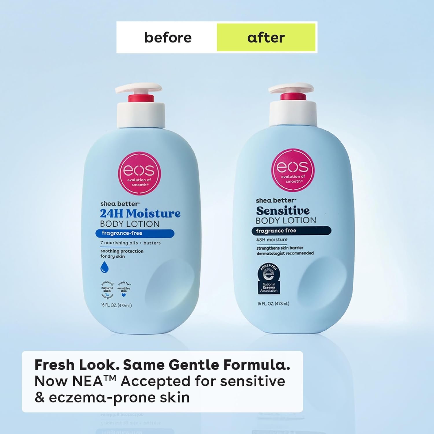 eos Shea Better Sensitive Skin Body Lotion – Fragrance Free 473ml