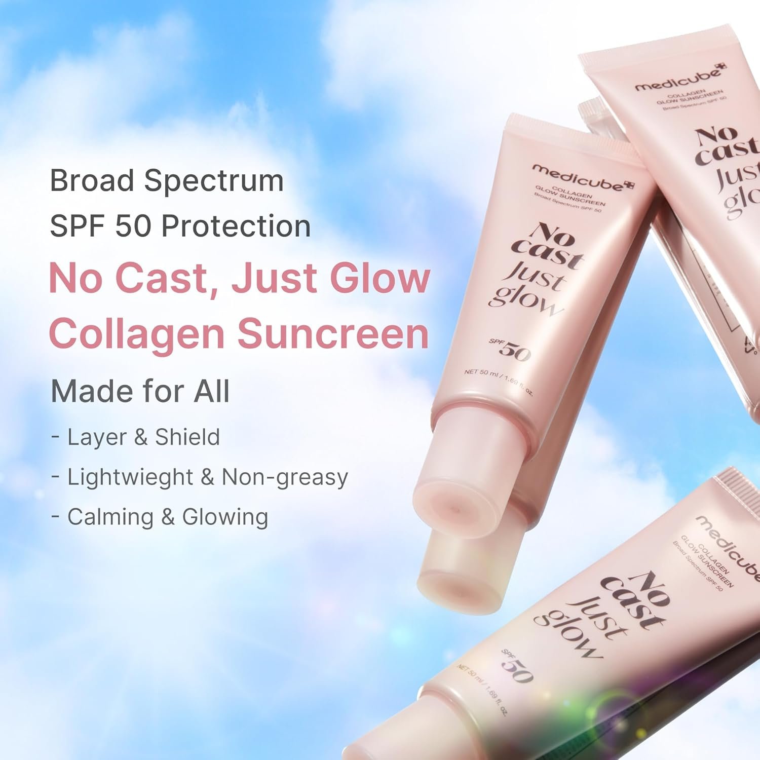 medicube Sunscreen No Cast Just Glow Collagen