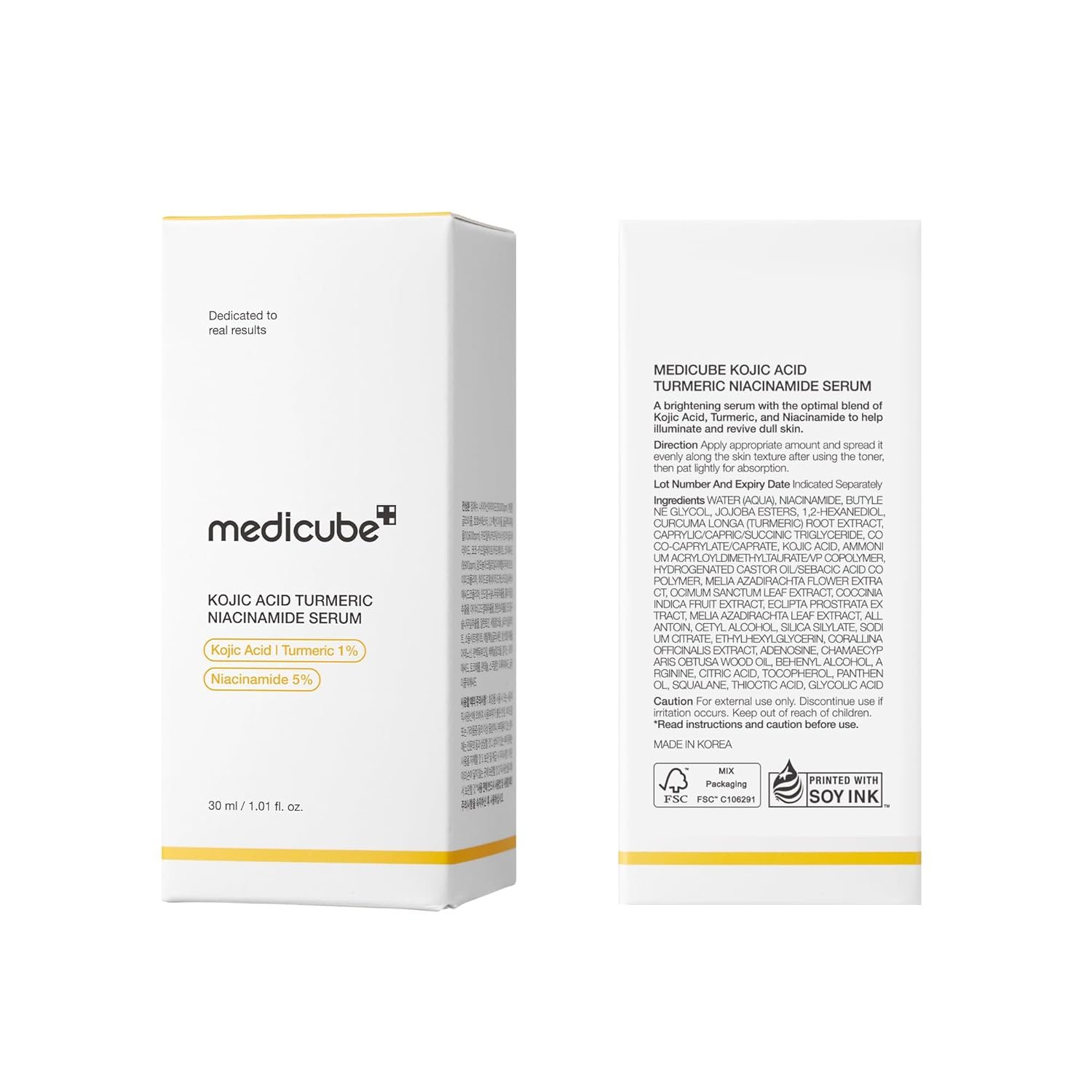 Medicube Kojic Acid Turmeric Clarifying & Balancing Capsule Serum for Troubled Skin