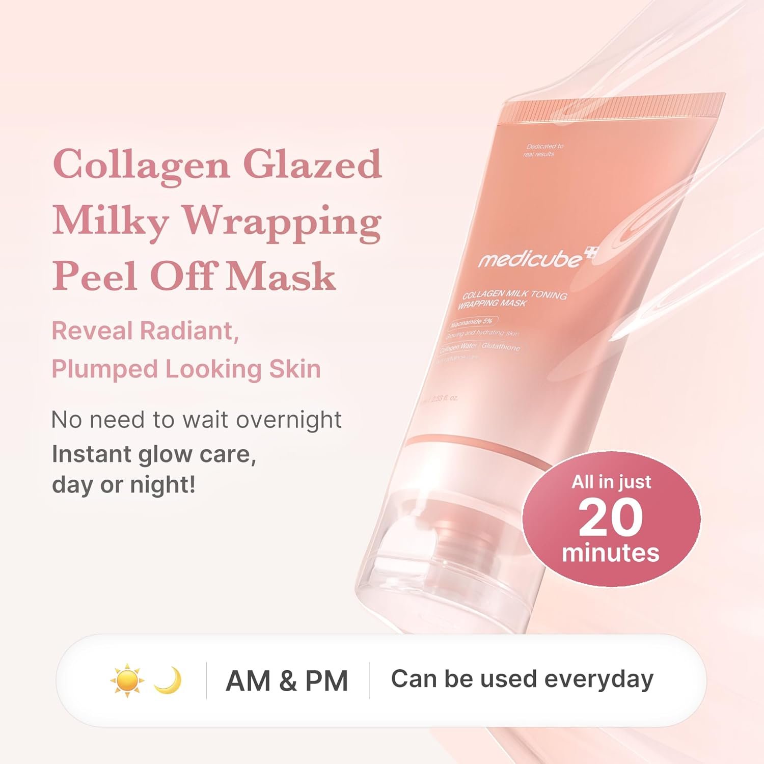 medicube Collagen milk toning wrapping mask