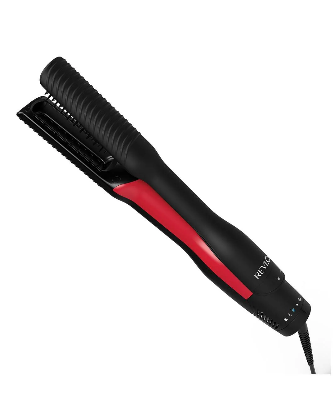 Revlon One Step Air Straight 2 in 1 Dryer & Straightener, 6 Speed Settings, Ceramic Tourmaline Teeth, Unique Plates Infused with Argan Oil, 1000W RVDR 5330ARB – Black