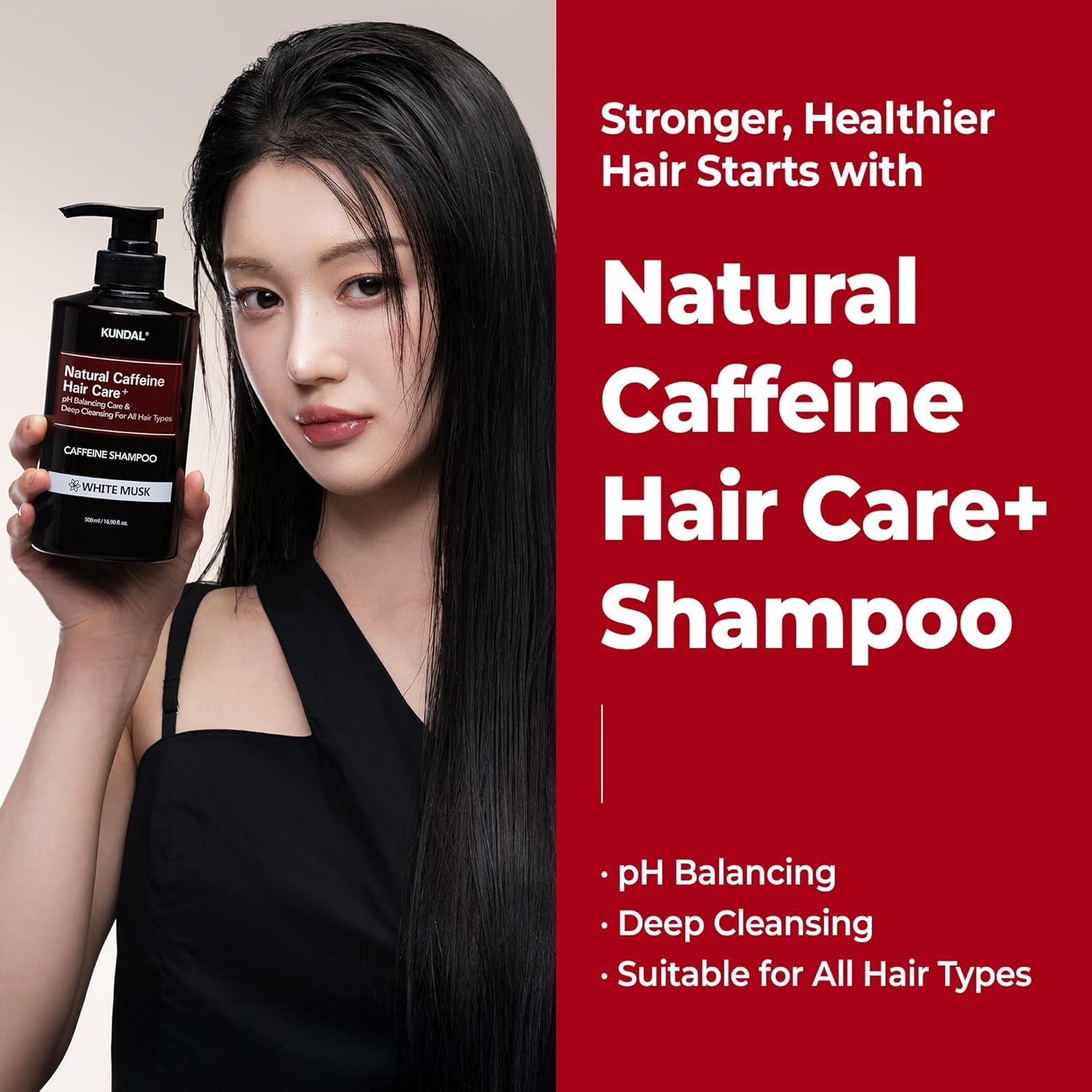 KUNDAL+ Caffeine Scalp Shampoo
