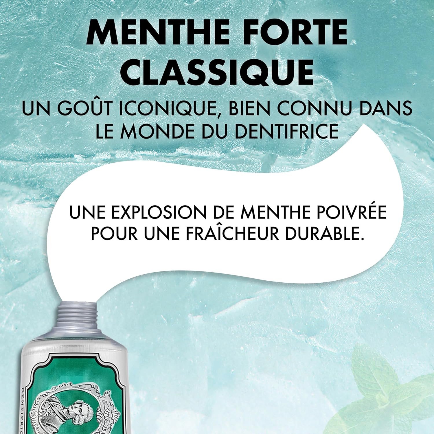 Marvis Dentifrice Menthe Forte Classique, 85ml, Dentifrice aromatisé sensationnel pour une fraîcheur longue durée