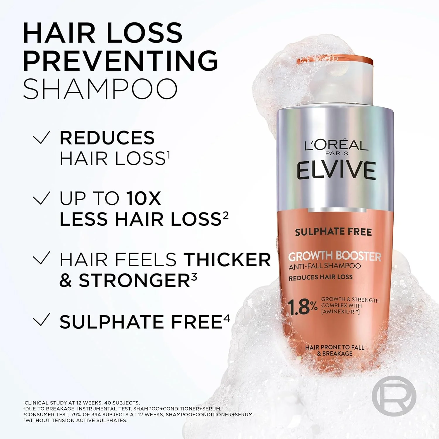 L’Oreal ELVIVE Growth Booster Anti Hair Loss Shampoo – 200ml