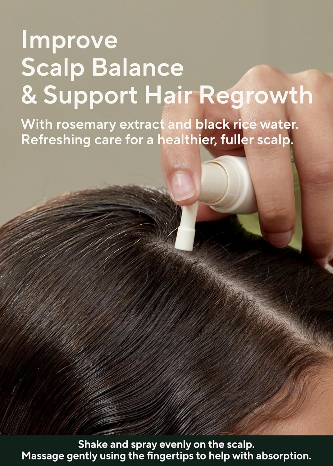 AROMATICA Root Enhancer Rosemary Water for Hair Growth spray – with Rosemary hair oil & caffeine & biotin – Korean hair care for hair thinning & hair loss – free from silicone, paraben and sulfate