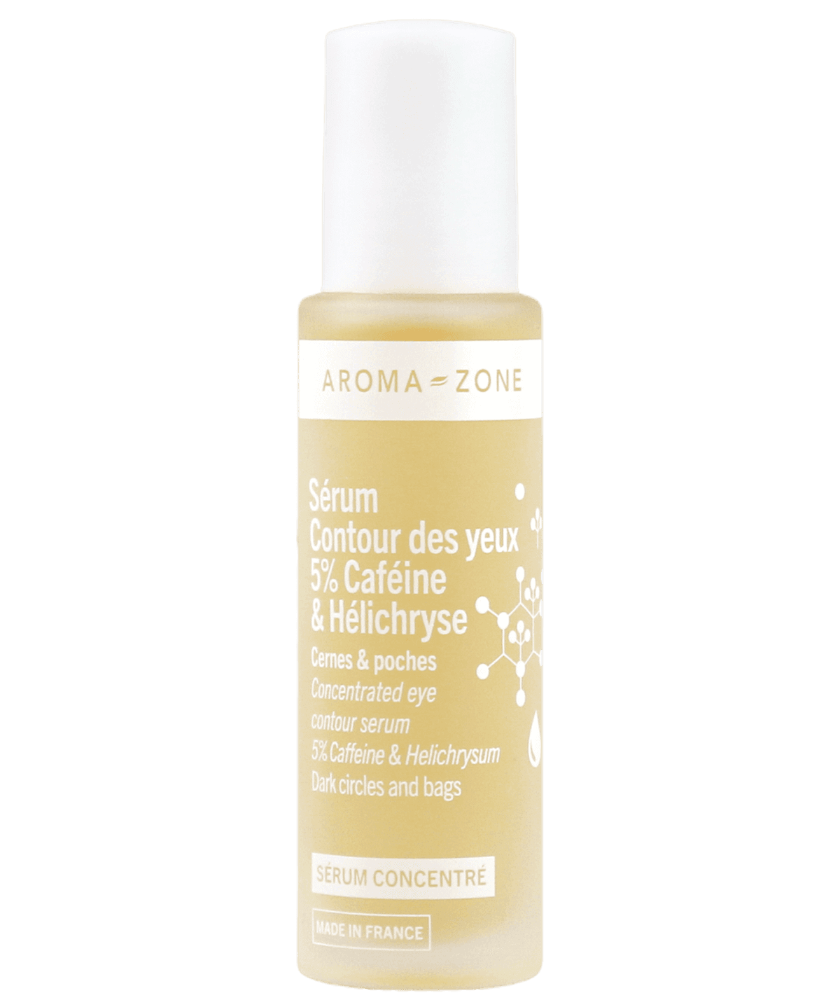 Arome-Zone Sérum concentré Contour des yeux 5% Caféine  سيروم مركز لمحيط العين بالكافيين 5% من أروما زون