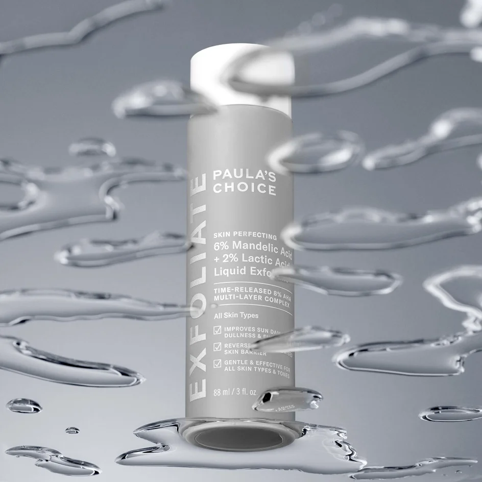 Paula’s Choice 6% Mandelic Acid + 2% Lactic Acid Liquid Exfoliant 30 ml  مقشر سائل يحتوي على 6% حمض الماندليك + 2% حمض اللاكتيك