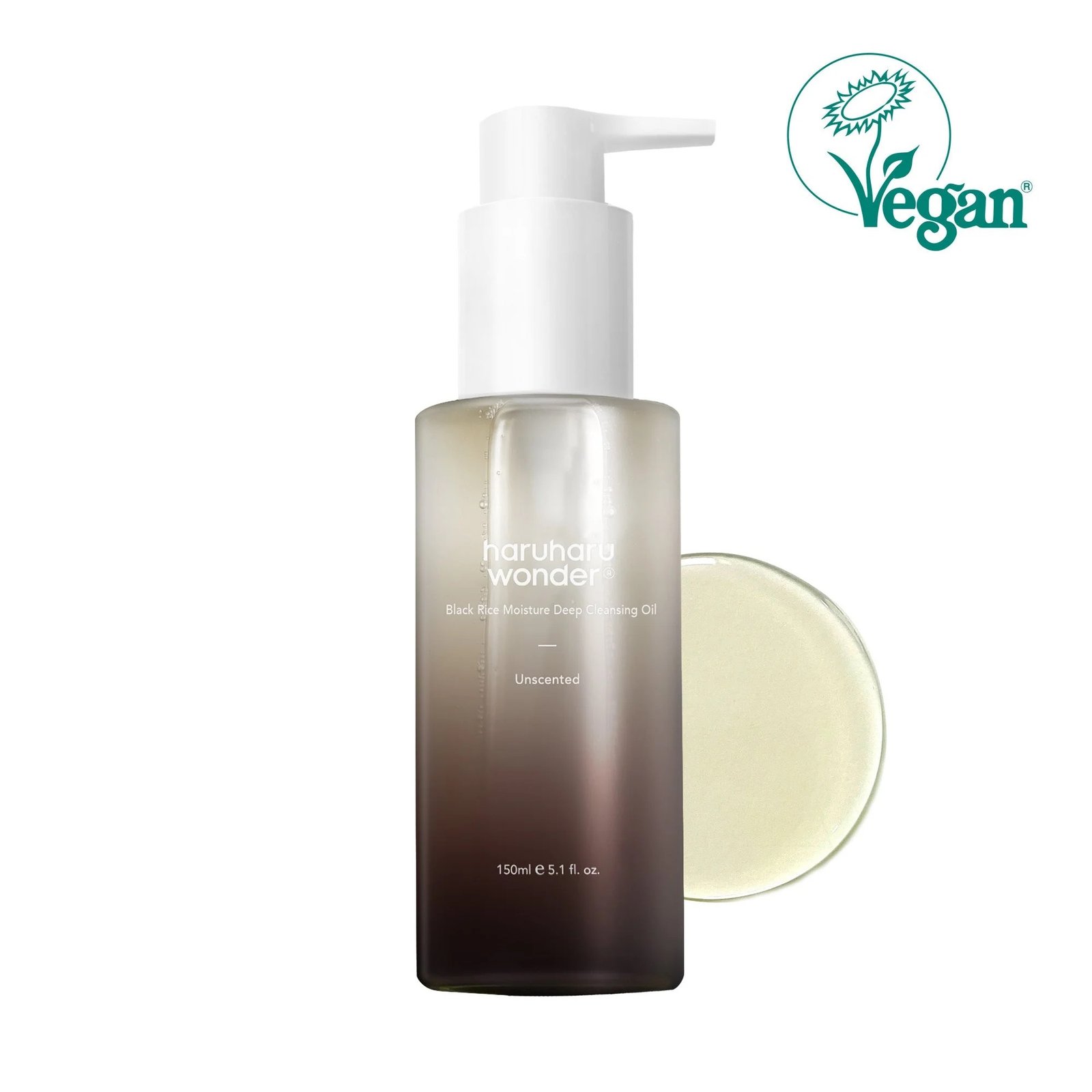 haruharu wonder Black Rice Moisture Deep Cleansing Oil 150ml غسول زيتي مرطب بالأرز الأسود للتنظيف العميق