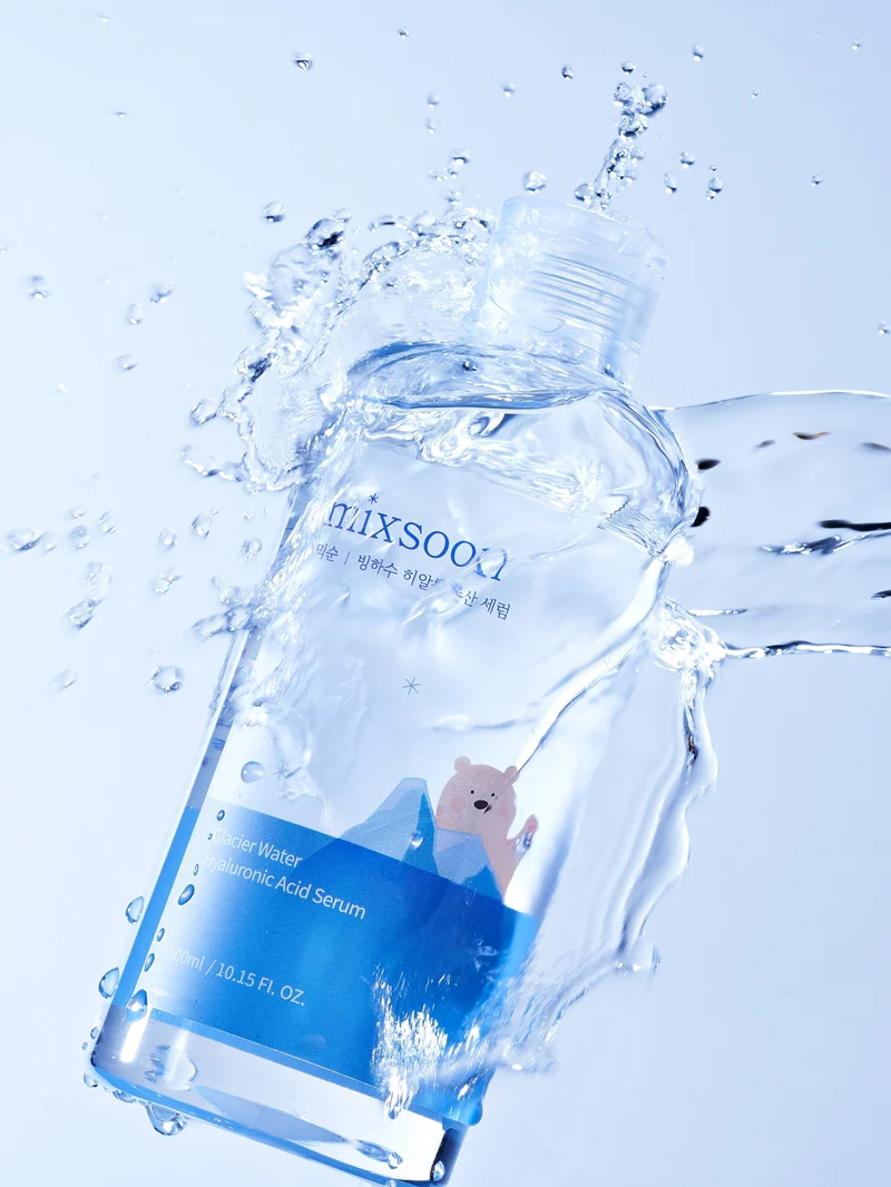 Mixsoon Glacier Water Hyaluronic Acid Serum ميكسون الجليدي المائي مصل حمض الهيالورونيك لتهدئة البشرة وترطيبها
