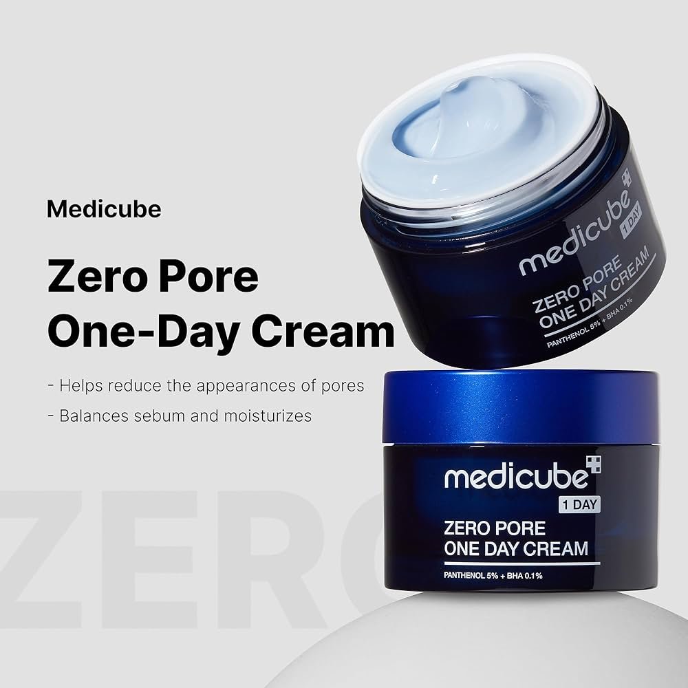 MEDICUBE ZERO PORE ONE DAY CREAM 50ML كريم زيرو بور وان داي لتقليل المسام من ميديكوب 50 مل