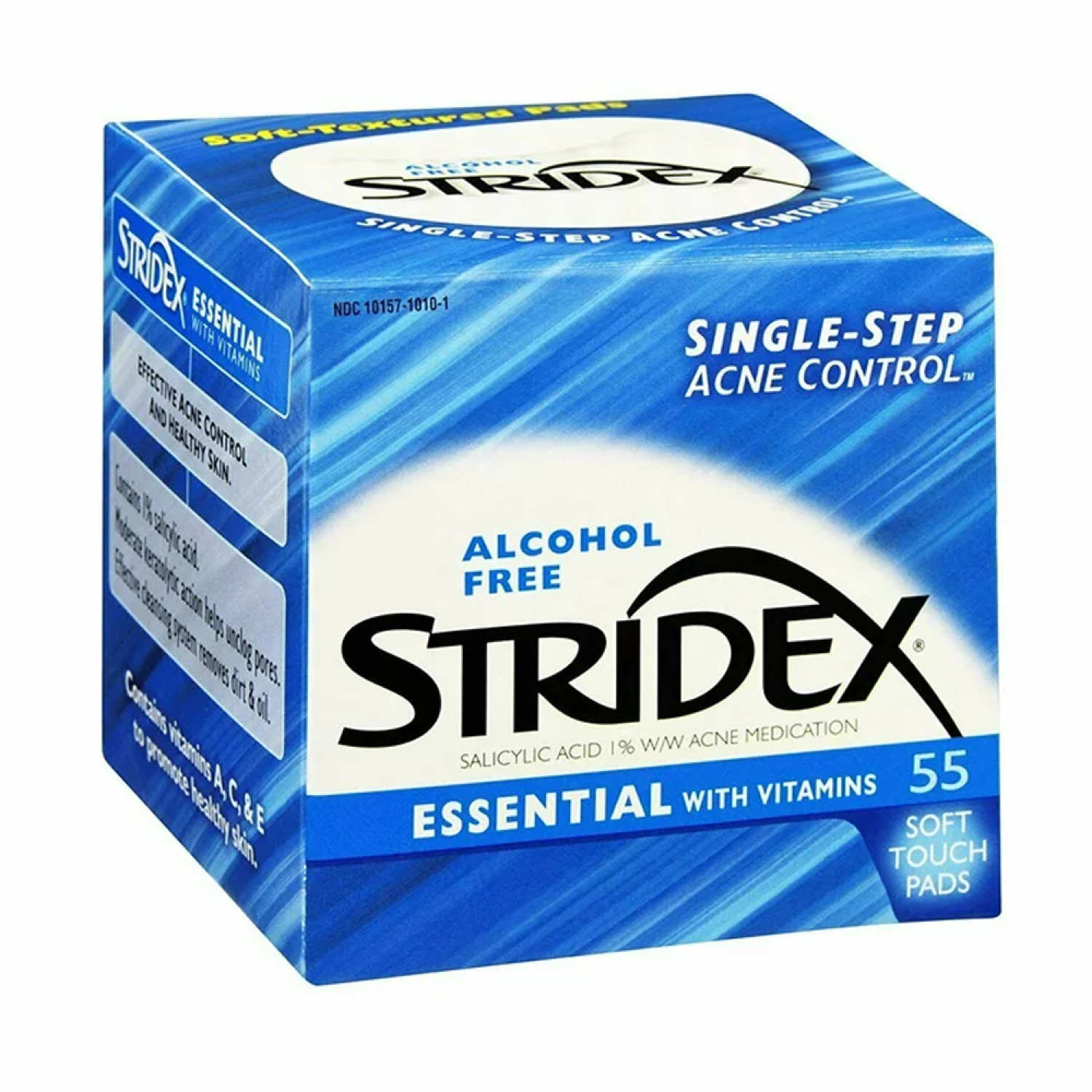 Stridex Essential With Vitamins Pads – 55 Pads ضمادات ستريدكس الأساسية مع الفيتامينات – ٥٥ ضمادة