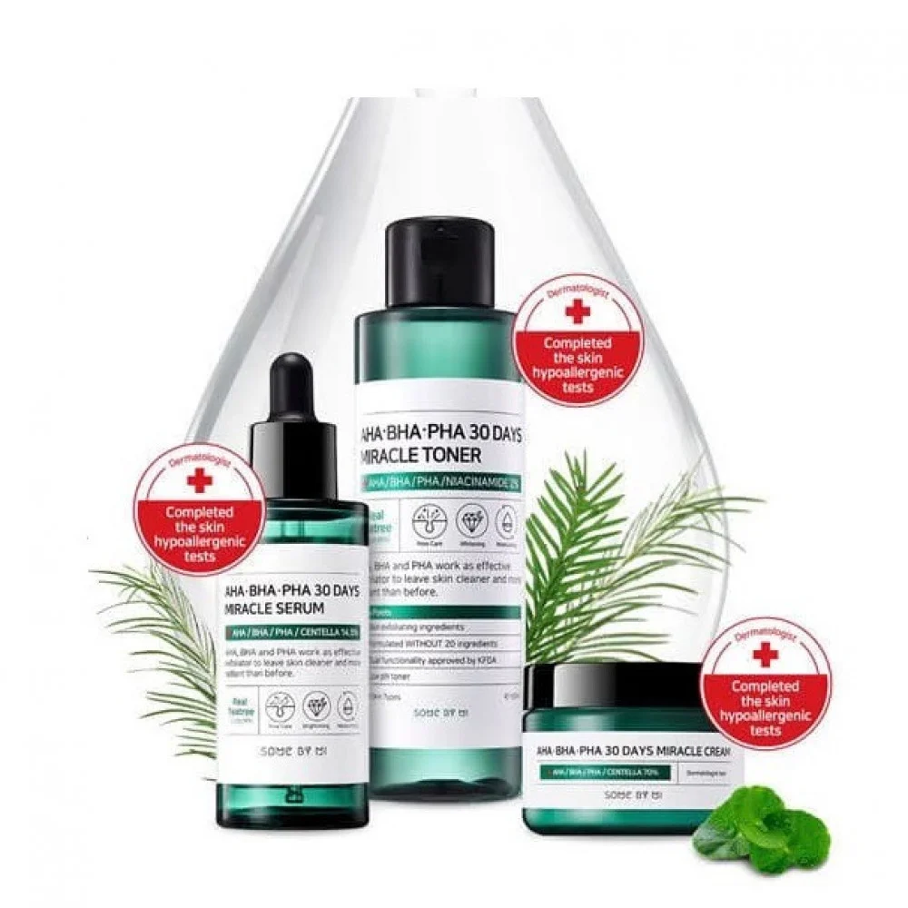 مجموعة السفر المعجزة للعناية بالبشرة من سوم باي مي – Some by Me Skincare Miracle Travel Kit