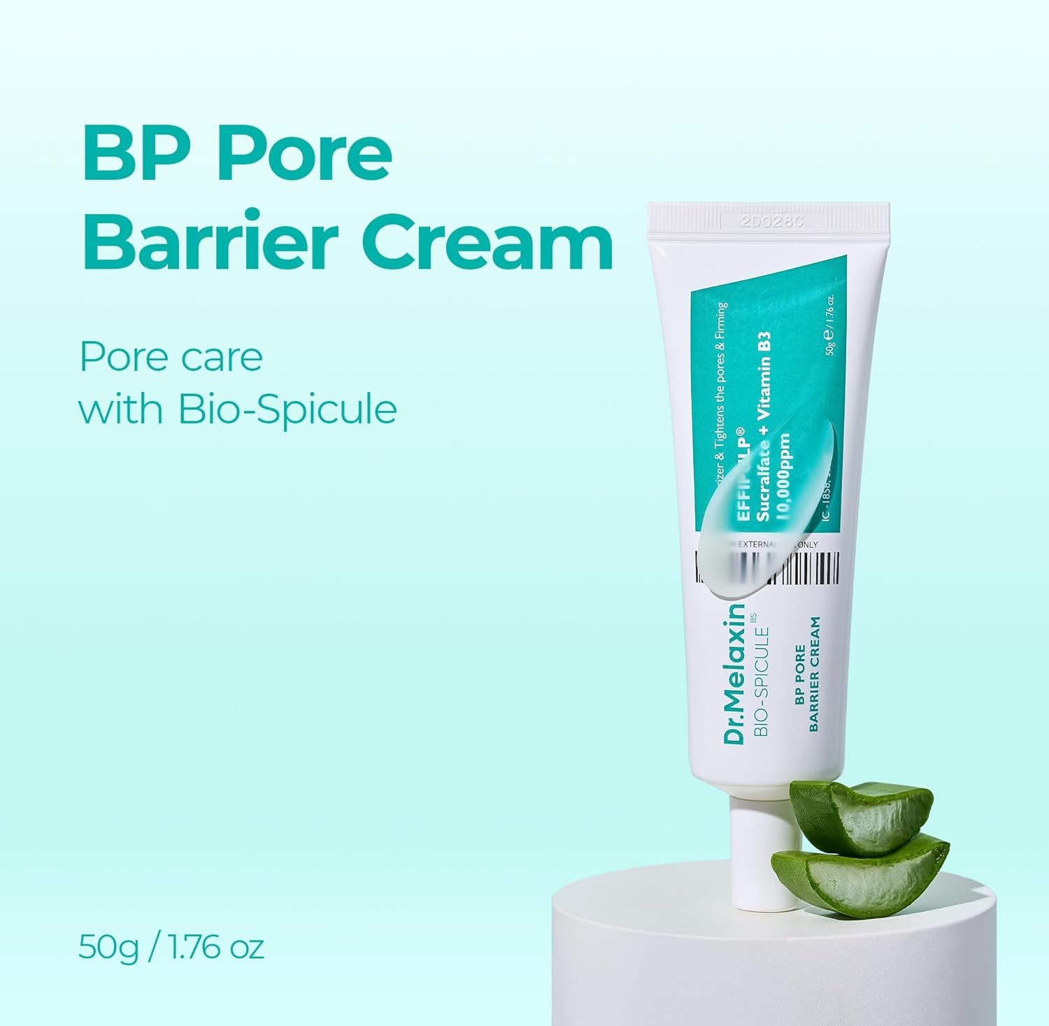 Dr.Melaxin BP Barrier Cream 50g, 1.76 oz. | Bio spicule Stimulating Pore Roots, Pore Tightening, Provision of skin elasticity